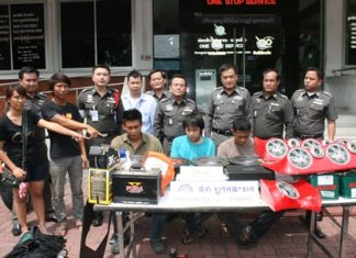 Police have arrested 3 of 5 men charged with auto theft, armed robbery and impersonating police.